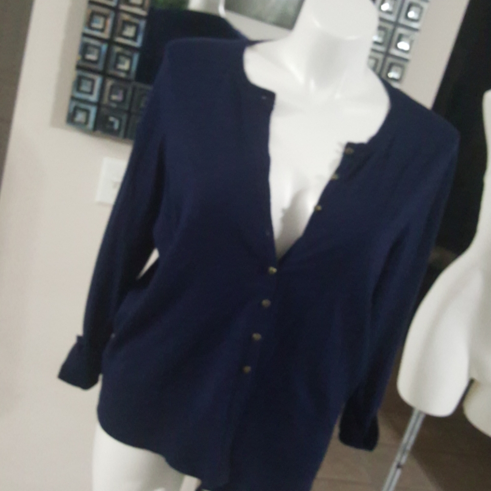 Premise studio. cardigan. Blue 2x